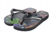 Klapki i japonki damskie - Havaianas Klapki Japonki Dziecięce Marvel Z Nadrukiem Czarne 33-34 J1A - miniaturka - grafika 1