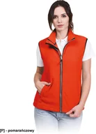 Kurtki i kamizelki sportowe damskie - VHONEY-L - bezrękawnik damski z polaru, kołnierz ze stójką - ciemnoszary XL - miniaturka - grafika 1