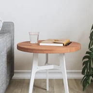 Meble modułowe i akcesoria - vidaXL Blat do stolika, Ø40x2,5 cm, okrągły, lite drewno bukowe - miniaturka - grafika 1