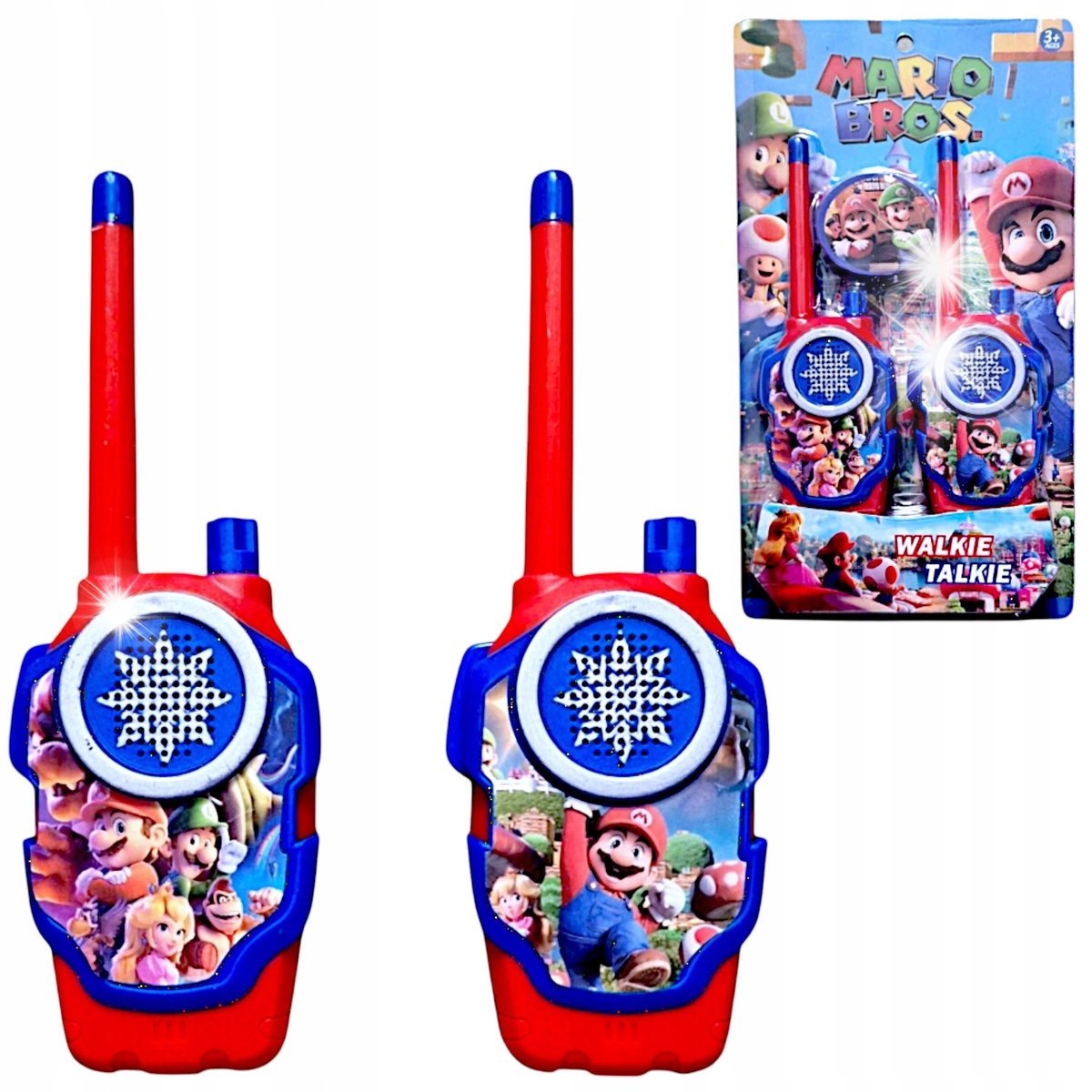 SUPER MARIO WALKIE TALKIE ŁOKI TOKI DWIE KRÓTKOFALÓWKI 2x SŁUCHAWKA