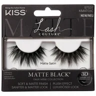 Sztuczne rzęsy i akcesoria - Kiss sztuczne rzęsy Faux Mink Matte Black Satin 3D - miniaturka - grafika 1