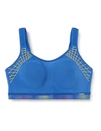 Biustonosze - TriAction Damski biustonosz sportowy, Illumines Blue, 80F - miniaturka - grafika 1