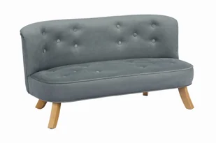 Sofa dla dzieci somebunny szara welurowa - Łóżka dla dzieci i młodzieży - miniaturka - grafika 1