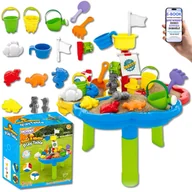 Zabawy w naśladowanie dorosłych - STÓŁ DO ZABAWY WODĄ I PIAKIEM 3w1 STATEK PIRACKI Z AKCESORIAMI PREZENT DLA DZIECI DO OGRODU I NA PLAŻĘ + EBOOK-2 - miniaturka - grafika 1