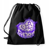 Plecaki worki - WOREK PLECAK CZARNY Na Prezent Zakupy Wycieczkę OLIVIA RODRIGO Brutal Wzory - miniaturka - grafika 1