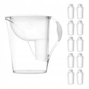 Zestaw dzbanek filtrujący Luna biały z 10 filtrami Classic - Dzbanki filtrujące - miniaturka - grafika 1