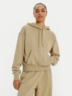 Bluzy damskie - Lacoste Bluza SF2673 Beżowy Oversize - miniaturka - grafika 1