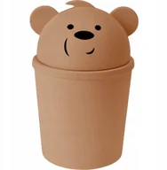 Pojemniki na zabawki - Mały kosz na śmieci w kształcie misia do pokoju dziecięcego, 1,5 l - miniaturka - grafika 1