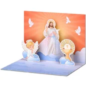 Pamiątka Pierwszej Komunii Świętej - Kartka 3D Chrzest Komunia - miniaturka - grafika 1