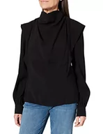 Bluzy damskie - Sisley Damska bluza, czarny 100, S - miniaturka - grafika 1