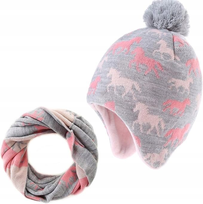 Czapka zimowa, ocieplana, z kominem 53CM AHAHA