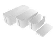 Wtyczki i adaptery - LOGILINK KAB0078 Cable box set 3 sizes white - miniaturka - grafika 1