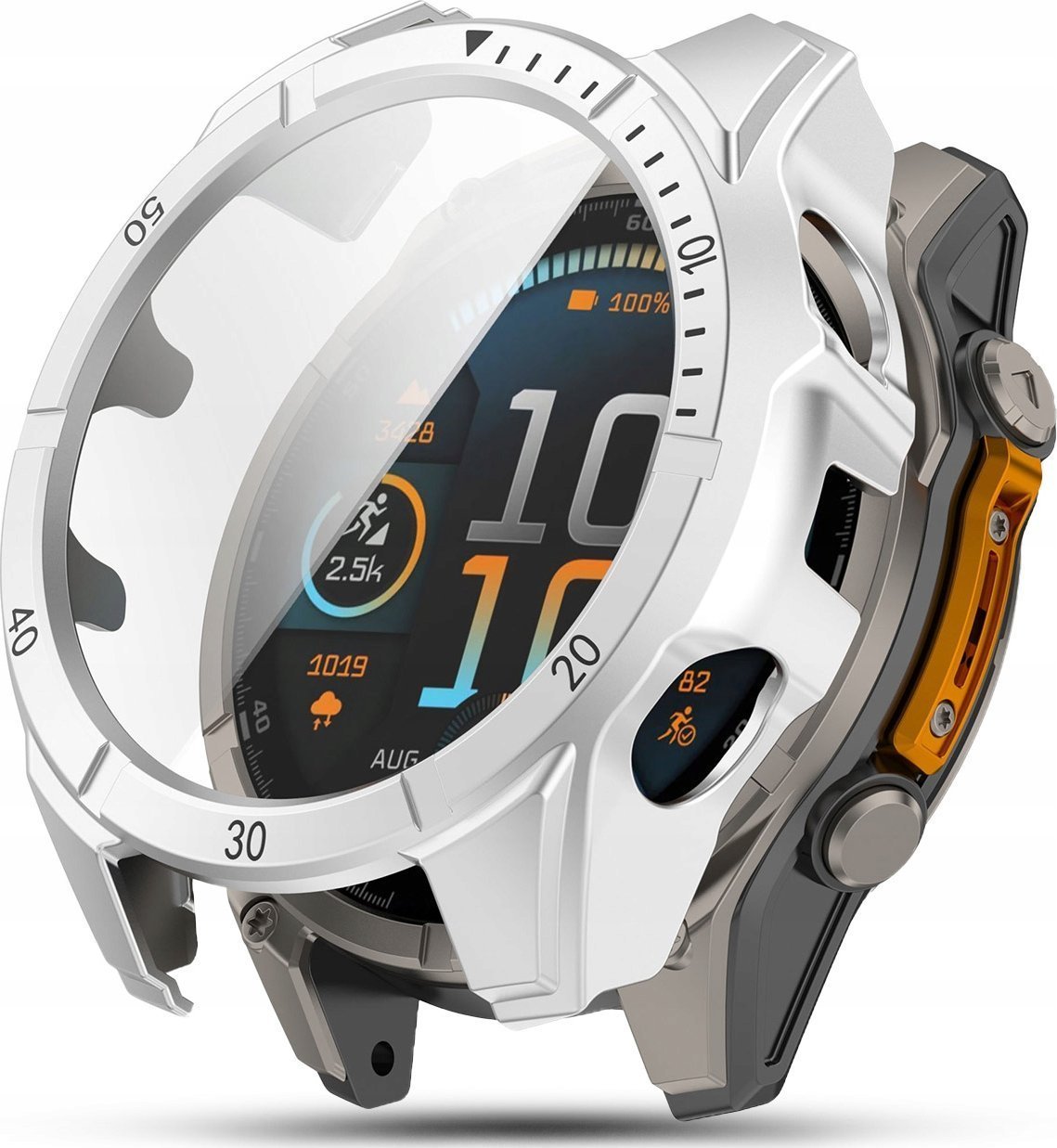 JG Smart ETUI OCHRONNE 2w1 SZKŁO HARTOWANE do Garmin Fenix 8 - 47mm