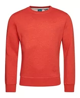 Bluzy męskie - Superdry Vintage Logo Emb Crew Bluza męska, Bright Orange Marl, 3XL - miniaturka - grafika 1