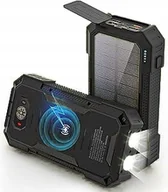Powerbanki - Powerbank Solarny 30000 22,5W Ład Bezprzewodowe Indukcja Latarka 5USB Usb-c - miniaturka - grafika 1