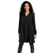 Sukienki - Sukienka damska Naf Naf Alba koszulowa czarna-L - miniaturka - grafika 1