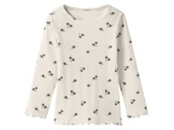 Bluzki dla dziewczynek - lupilu® Koszulka dziecięca z długim rękawem (Biały, 110/116) - miniaturka - grafika 1