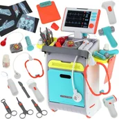 Zabawy w naśladowanie dorosłych - Urwiskowo, wózek lekarski dla dzieci zestaw medyczny lekarz - miniaturka - grafika 1