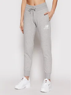 New Balance Spodnie dresowe Esse NBWP03530 Szary Regular Fit - Spodnie sportowe damskie - miniaturka - grafika 1