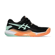 Trampki damskie - ASICS Żel-Resolution 9 Padel, Damskie trampki, Black Mint Tint, 41.5 EU - miniaturka - grafika 1