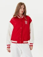 Kurtki damskie - Guess Jeans Kurtka bomber W5YL15 WHAA2 Czerwony Regular Fit - miniaturka - grafika 1
