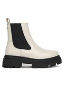 Botki damskie - Tommy Hilfiger Sztyblety Shiny FW0FW09042 Beżowy - miniaturka - grafika 1