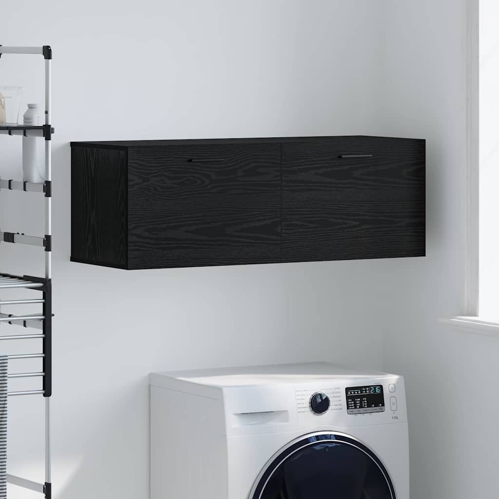 vidaXL Szafka ścienna Czarny dąb 100 x 36.5 x 35 cm