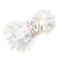 Pasmanteria - Alize, włóczka dziecięca Puffy 55, biały - miniaturka - grafika 1