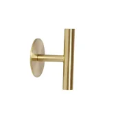 Wieszaki łazienkowe - Hübsch Wieszak na ręcznik Hübsch 7 cm mosiądz metalowy 991319 - miniaturka - grafika 1