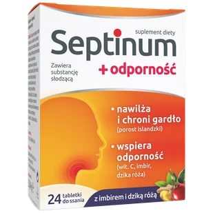Septinum + Odporność, 24 tabletki do ssania - Suplementy naturalne - miniaturka - grafika 1