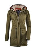 Kurtki damskie - G.I.G.A. DX Damska kurtka Limitlos Wmn Prk A Casual funkcjonalna parka z odpinanym kapturem zielony oliwkowy 40 - miniaturka - grafika 1