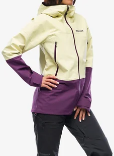 Damska kurtka narciarska Marmot Orion GORE-TEX Jacket - wheat/purple fig - Kurtki narciarskie - miniaturka - grafika 1