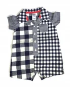 Rampersy - Granatowy rampers koszula Carter's 3mc 62 - miniaturka - grafika 1