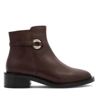 Botki damskie - Botki Gino Rossi DORIS-110394 Brązowy - miniaturka - grafika 1