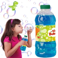 Bańki mydlane - Duży Płyn Bańki Mydlane Dinozaury Dla Dzieci Tworzenie Baniek 1000ml - miniaturka - grafika 1