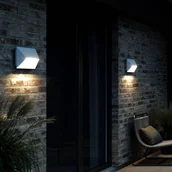 Lampy ogrodowe - Kinkiet zewnętrzny Pontio 27 szerokość 27 cm biały - miniaturka - grafika 1