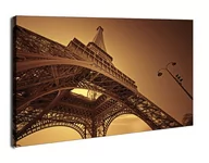Obrazy i zdjęcia na płótnie - Paryż Wieża Eiffla w sepii - obraz na płótnie Wymiar do wyboru: 40x30 cm - miniaturka - grafika 1