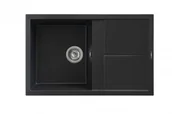 Zlewozmywaki - ZLEWOZMYWAK BERG CUADRADO BROB11L 1,0 OC CZARNY BAZALT - miniaturka - grafika 1