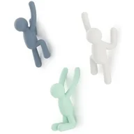 Wieszaki łazienkowe - Umbra Buddy zestaw 3 wieszaków 318165-370 - miniaturka - grafika 1