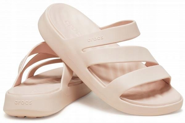 Damskie Lekkie Buty Klapki Crocs Getaway Strappy 209587 Sandal 37-38