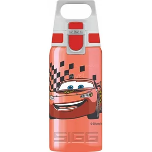 Sigg Viva One Cars, butelka na napoje dla dzieci, 0.5 L, butelki z polipropylenu, wolne od BPA dla dzieci, czerwony, 0.6 L 8686.20 - Pozostały sprzęt i akcesoria do ćwiczeń - miniaturka - grafika 1