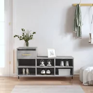 Wieszaki i stojaki - vidaXL Szafka na buty, szarość betonu, 102x36x60 cm - miniaturka - grafika 1
