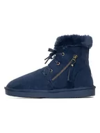 Kozaki damskie - ISLAND BOOT Botki zimowe "Celeste" w kolorze granatowym - miniaturka - grafika 1