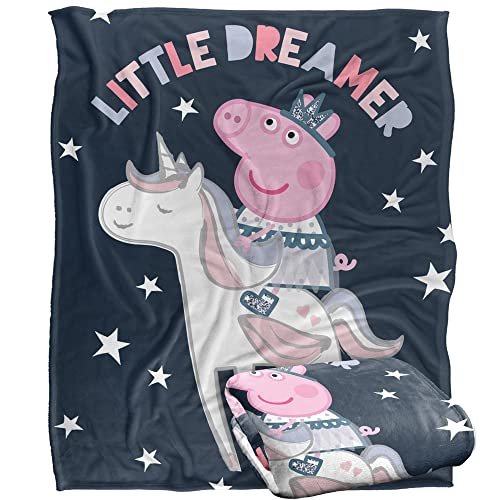 Świnka Peppa Kids Silky Touch koc, Little Dreamer, 152 x 127 cm