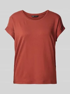 T-shirt o kroju regular fit z dodatkiem wiskozy m ‘MOSTER’ - Koszulki i topy damskie - miniaturka - grafika 1