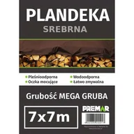 Folie budowlane - Plandeka 7 x 7 m srebrna - miniaturka - grafika 1