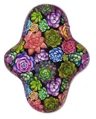 Podpaski - ŚREDNIA M Podpaska wielorazowa bambusowa - SUKULENTY - miniaturka - grafika 1