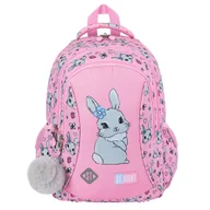 Plecaki szkolne i tornistry - STR Plecak 3 komorowy BP26 Pink Rabbit St.Right - miniaturka - grafika 1