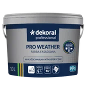 Farby wewnętrzne - Farba fasadowa Dekoral Professional Pro Weather 10L - miniaturka - grafika 1