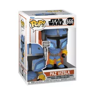 Figurki dla dzieci - Funko Pop! Star Wars, The Mandalorian, Figurka Kolekcjonerska, Paz Vizsla - miniaturka - grafika 1
